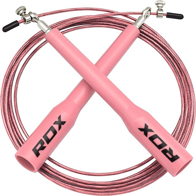 RDX Skipping Rope Ladies Adjustable Steel Gym Jump Speed Lose Weight Gymnastics Fitness MMA Boxing Women Crossfit Jumping Metal Cable Training Workout Exercise