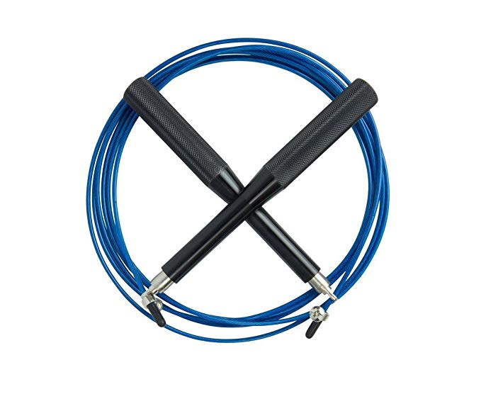 Plixio Jump Rope Speed Cable - MMA Training, Boxing Aluminum Double Under Rope w/Extra Cable