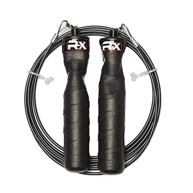 Rx Smart Gear Rx Jump Rope - Black Ops handles with Trans Black Cable Buff 3.4 9'0